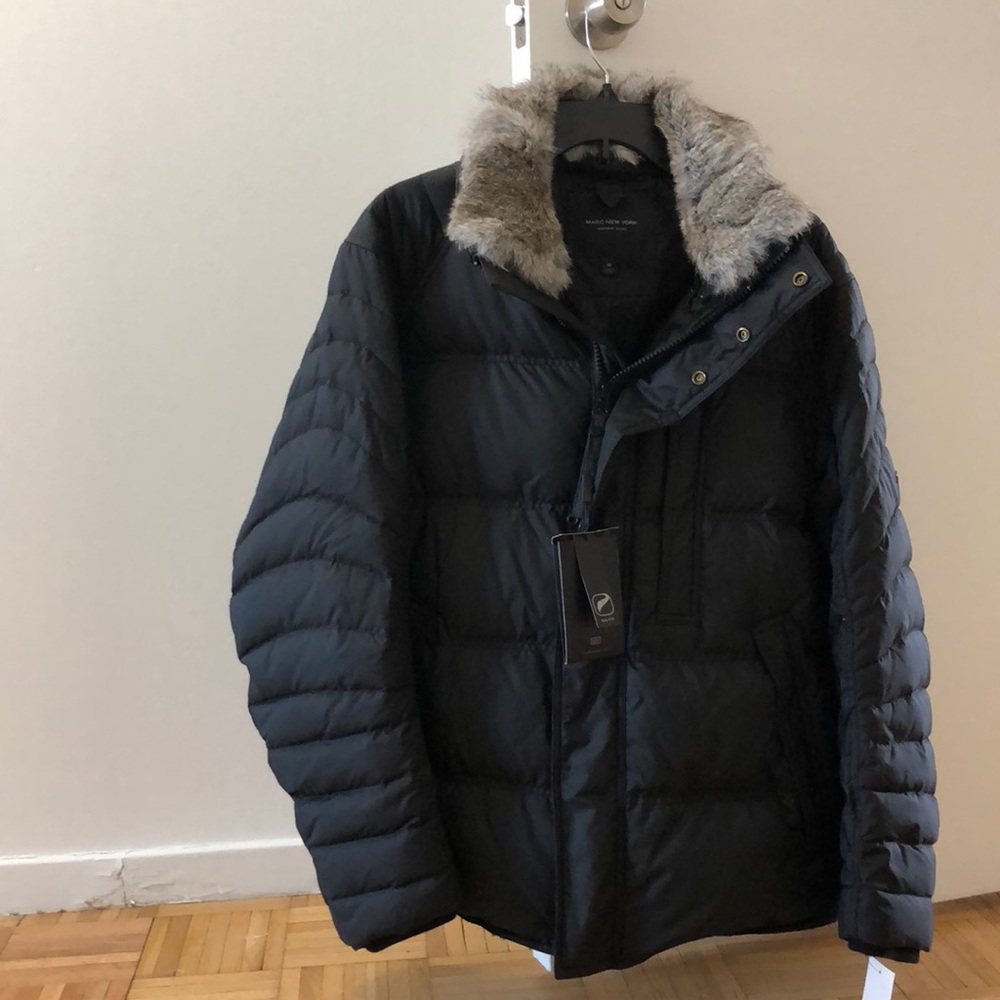 Andrew Marc fur trim winter coat- with tags